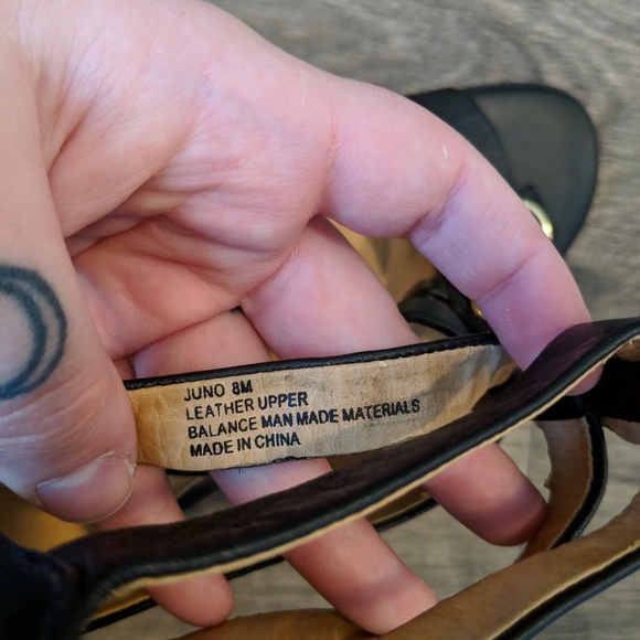 KELSI DAGGER Black Juno Wedges Size 8 - Picture 8 of 8